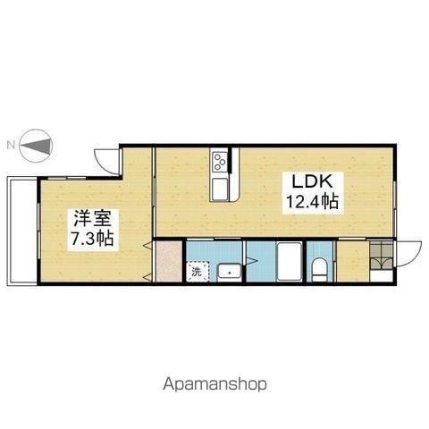 MHT星岡(1LDK/2階)の間取り写真