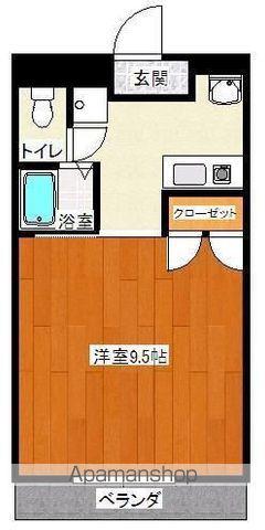 ブラッサムメイト(1K/1階)の間取り写真
