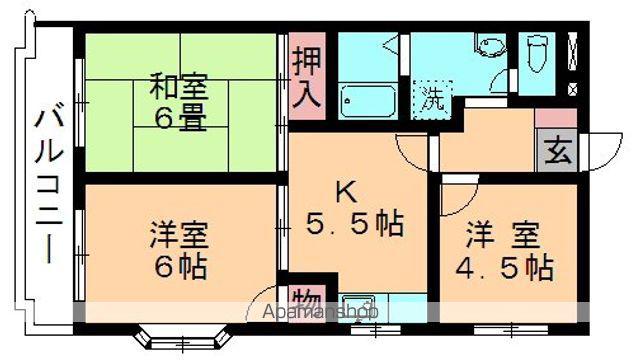 第2めおとハイツ(3K/3階)の間取り写真