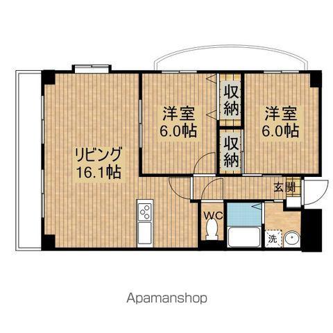 ロイヤルステージ(2LDK/3階)の間取り写真