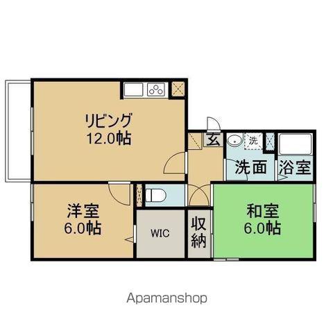 エントランス(2LDK/1階)の間取り写真