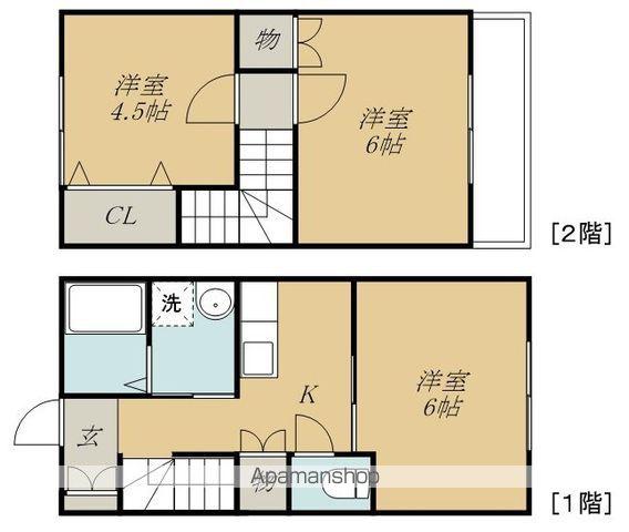 パレスソネ(3K/1階)の間取り写真
