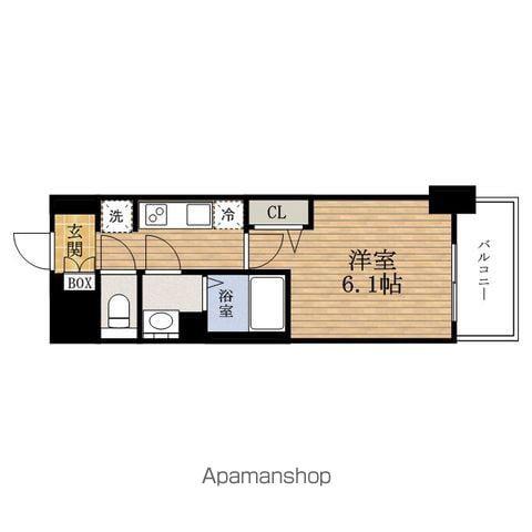 メルディアTAISHO D.C(1K/5階)の間取り写真