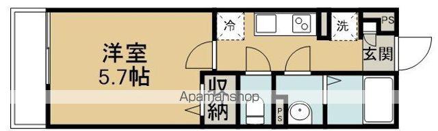 リブリ・VERIS 上広谷(1K/3階)の間取り写真