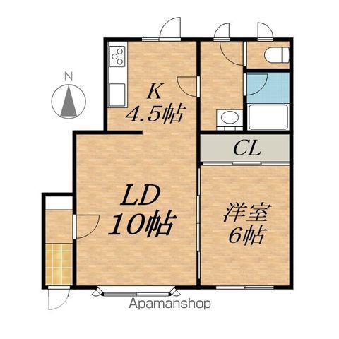 リトルフォレスト(1LDK/2階)の間取り写真
