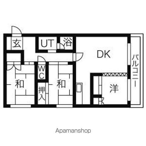 ルナコートⅢ(3LDK/3階)の間取り写真