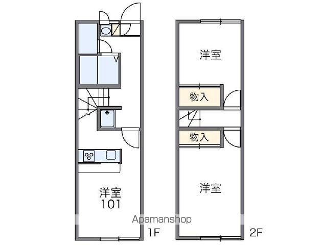 レオパレスエルサ(2DK/1階)の間取り写真