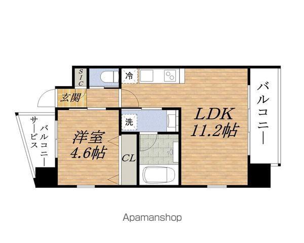 PREGIO 十三(1LDK/3階)の間取り写真