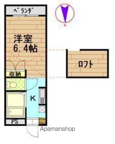 COZ-ONE(1K/2階)の間取り写真