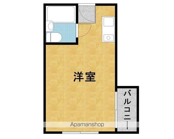 アクセルフラッツ(ワンルーム/3階)の間取り写真