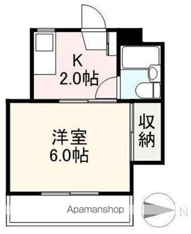 今里サンハイツ(1K/2階)の間取り写真