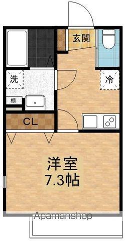 クオーレ薬円台(1K/3階)の間取り写真