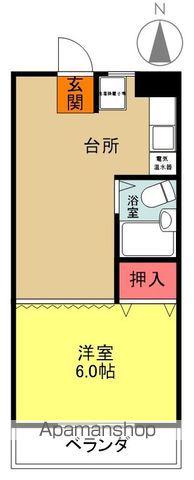 CASA DELLA LUNA(1DK/3階)の間取り写真