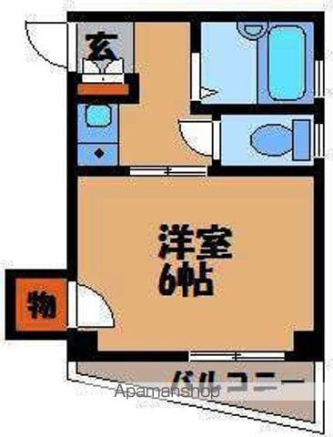 石坂ビル(1K/2階)の間取り写真