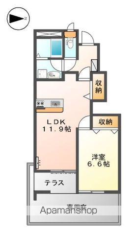 パティオアクタミ(1LDK/1階)の間取り写真
