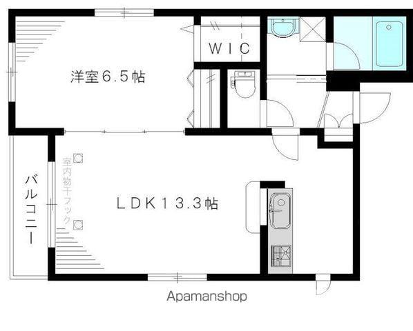 モンテベルデ(1LDK/2階)の間取り写真