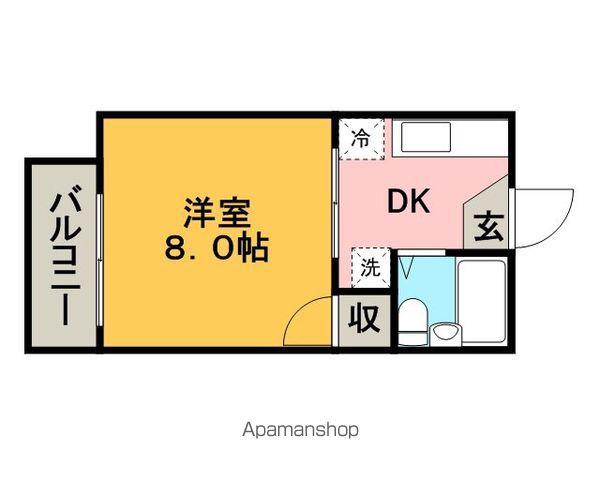 Mビレッジ(1K/3階)の間取り写真