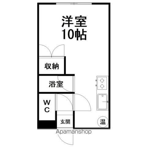 メゾンスリーゼ(ワンルーム/1階)の間取り写真