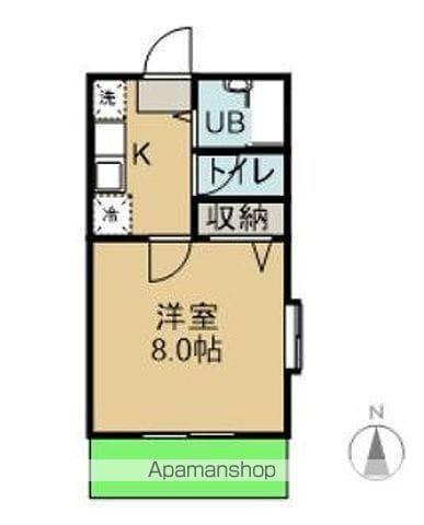 小岩モールハイツ(1K/1階)の間取り写真