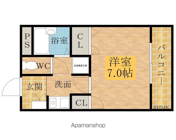 レユシールマンションタニムラ(1K/3階)の間取り写真
