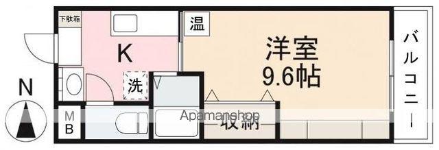 フォルテ福岡町(1K/3階)の間取り写真