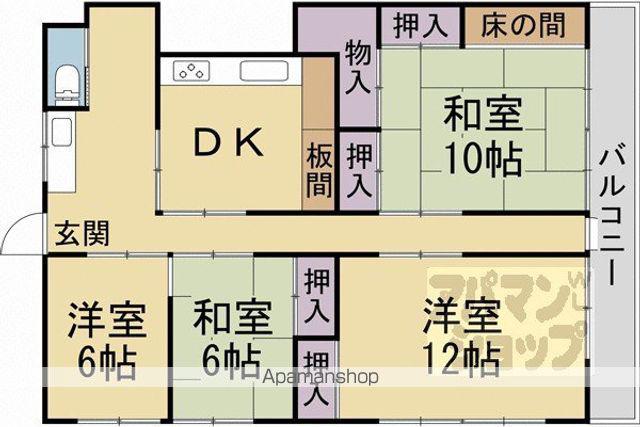 京阪電気鉄道京阪線 東福寺駅 徒歩1分 2階建 築65年(4DK)の間取り写真