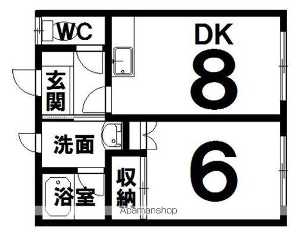 田中ハイツA(1DK/1階)の間取り写真