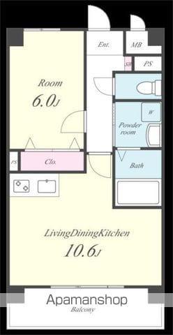 エル・グリシーヌ(1LDK/10階)の間取り写真