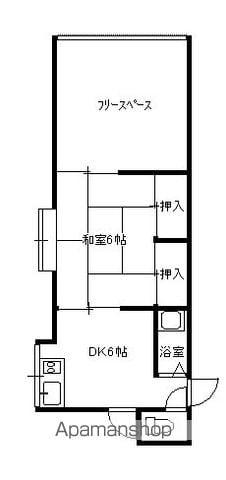 野間アパート北(1SDK/1階)の間取り写真