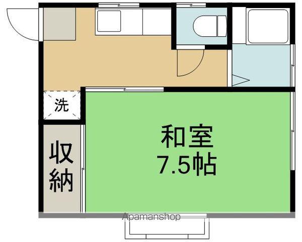 コーポ谷(1K/2階)の間取り写真