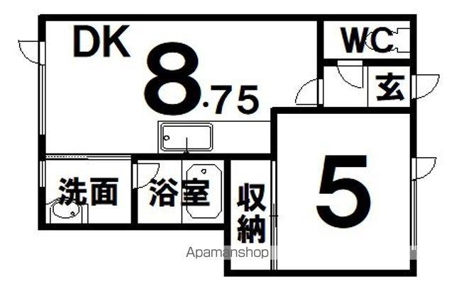 レジデンス東陽(1LDK/2階)の間取り写真