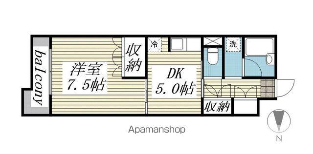 メゾンドビュート(1DK/3階)の間取り写真