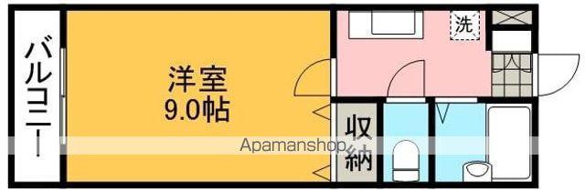 スパージ月出(1K/3階)の間取り写真