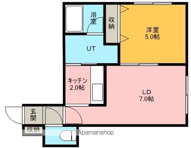ラヴィーニュⅠ(1LDK/2階)の間取り写真