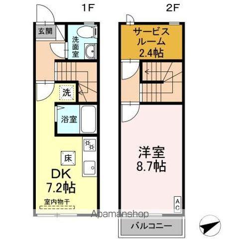 シンフォニー III(1DK)の間取り写真