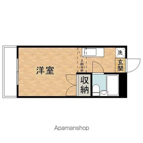 メゾンドール(ワンルーム/4階)の間取り写真