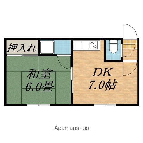 すずらんコーポ(1DK/2階)の間取り写真