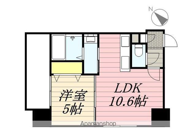 エクレール(1LDK/12階)の間取り写真