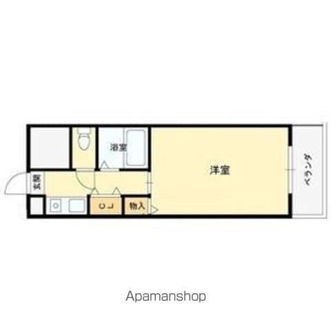 アプレシオ西冠Ⅱ(1K/2階)の間取り写真