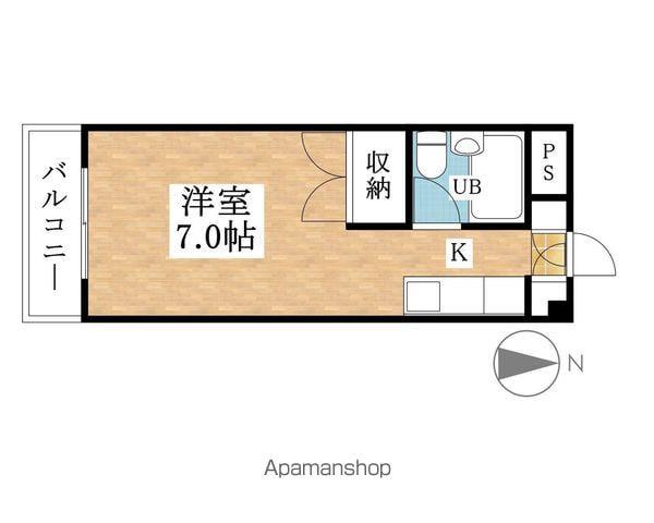 アクティ24(ワンルーム/2階)の間取り写真