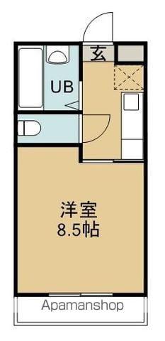 コスモハイム1(1K/2階)の間取り写真