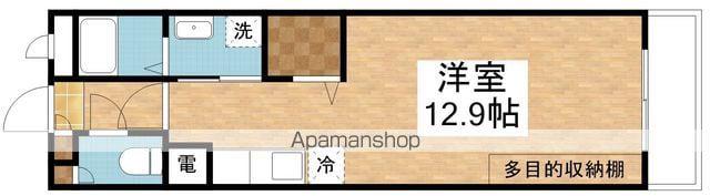 ホポロ大形本町(ワンルーム/2階)の間取り写真