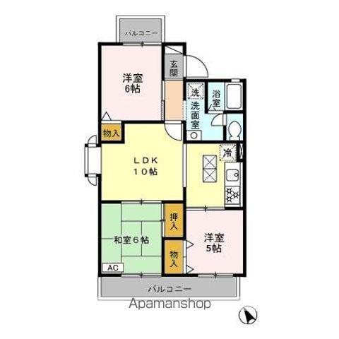 グランドサン壱弐参伍(3LDK/1階)の間取り写真