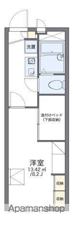 レオパレス和合(1K/1階)の間取り写真