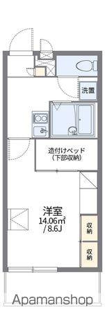 レオパレス糸田橋クラール(1K/1階)の間取り写真