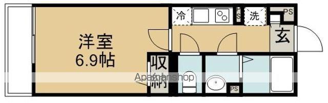 リブリ・KAWAGOE(1K/2階)の間取り写真