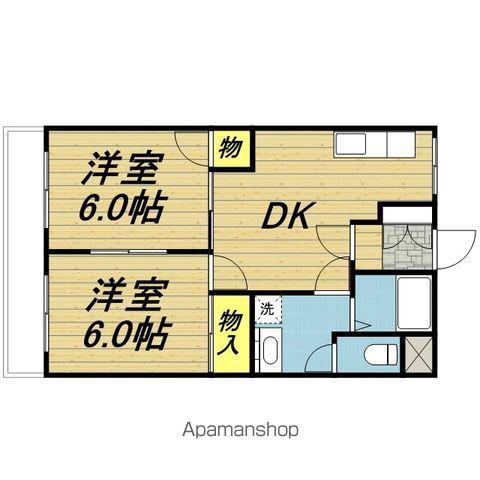 のはら久保(2DK/2階)の間取り写真