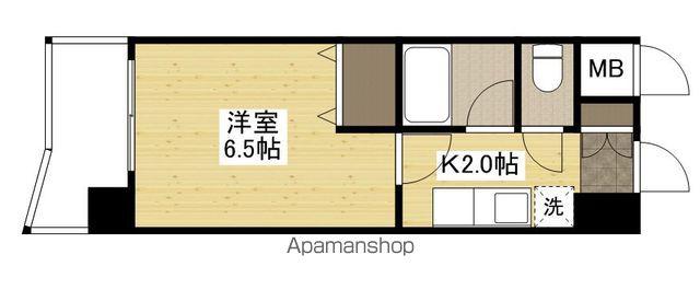 プライム出島(1K/9階)の間取り写真