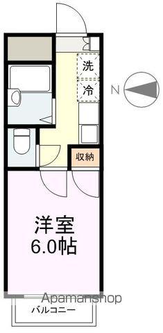 サンパレス宮町(1K/3階)の間取り写真