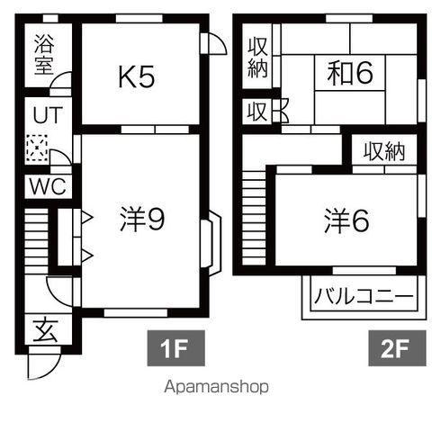 工藤様穂積貸家(3K)の間取り写真